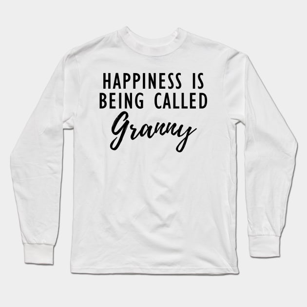 Granny - happiness is being called granny Long Sleeve T-Shirt by KC Happy Shop